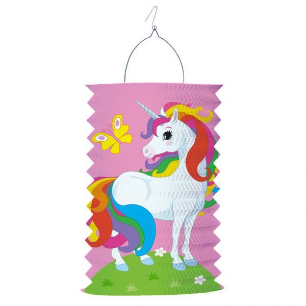 Lanterna unicorno arcobaleno - Carta a fisarmonica 