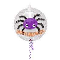 Doppio Palloncino Ragno Happy Halloween - Maxi (60 cm)