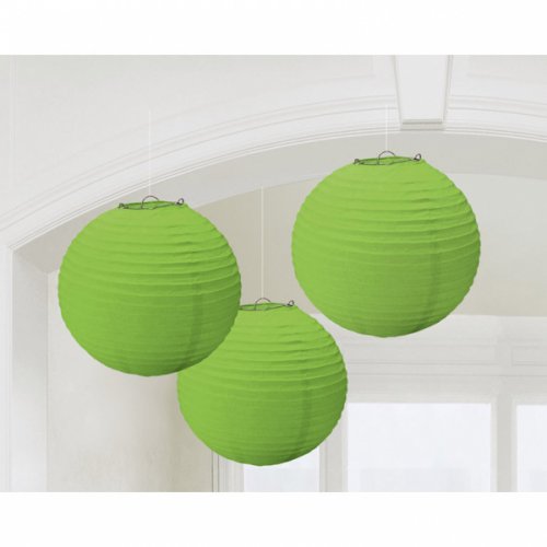 3 lanterne palline verdi giapponesi 