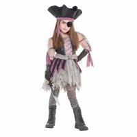Travestimento Miss Piratessa Zombie 4-6 anni