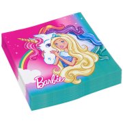 20 Tovaglioli Barbie Unicorno