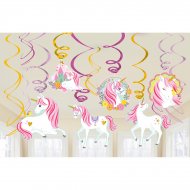 12 Ghirlande Spirale Unicorno Magico