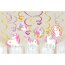 Contient : 1 x 12 Ghirlande Spirale Unicorno Magico