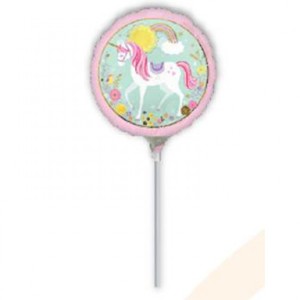 Palloncino su asticella Unicorno Magico Rond