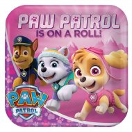 8 Piatti PAW Patrol Rosa