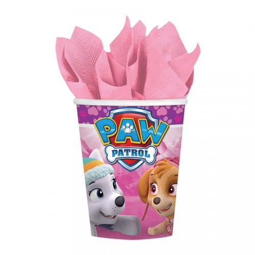 8 Bicchieri PAW Patrol Rosa 