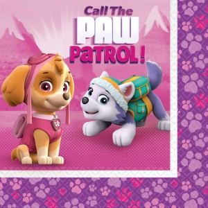 16 Tovaglioli PAW Patrol Rosa