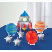 Kit 8 Decorazioni per tavolo Spazio 3D