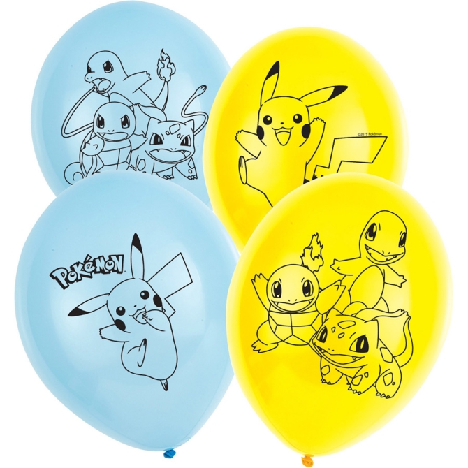 6 Palloncini Pokemon Friends 