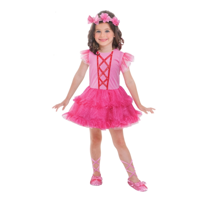 Costume Ballerina Rosa (3-6 anni) 