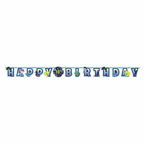 Ghirlande lettere Happy Birthday Battle Royal Personalizzabile 