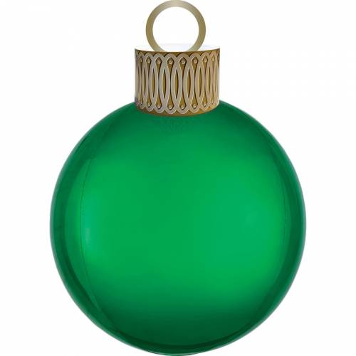 Palloncino Tondo Orbz Pallina di Natale Verde 