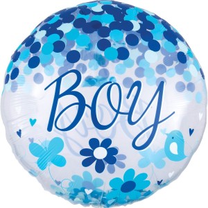 Palloncino Gigante Confetti Oh Baby Boy !