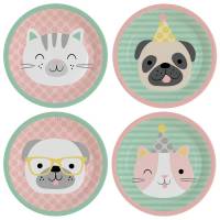 Contiene : 1 x 8 Piatti Hello Pets