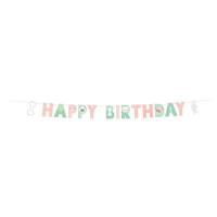 Contiene : 1 x Ghirlande lettere Happy Birthday Hello Pets