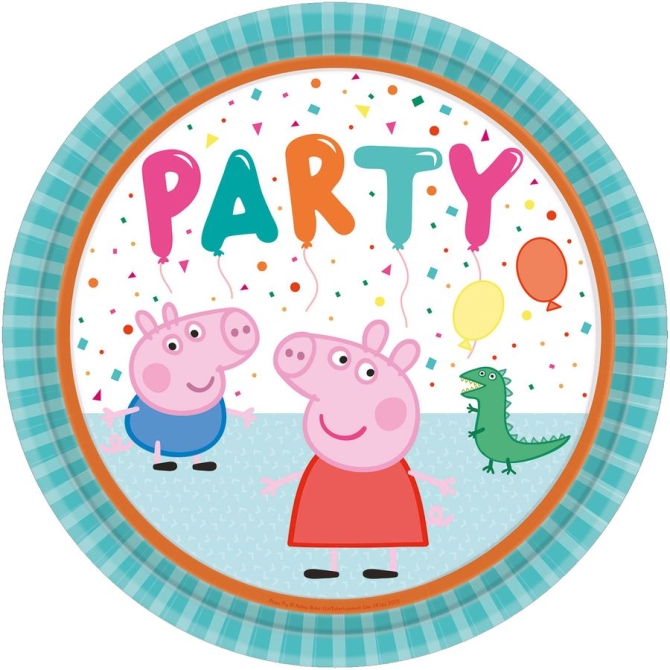 8 Piatti - Peppa Pig Party 