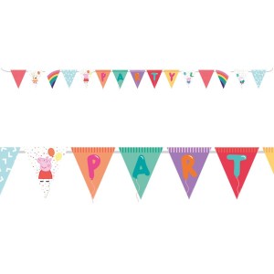 Ghirlanda Gagliardetti - Peppa Pig Party