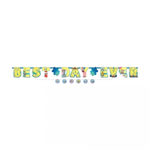 Grande Ghirlande lettere Best Day Ever Spongebob 