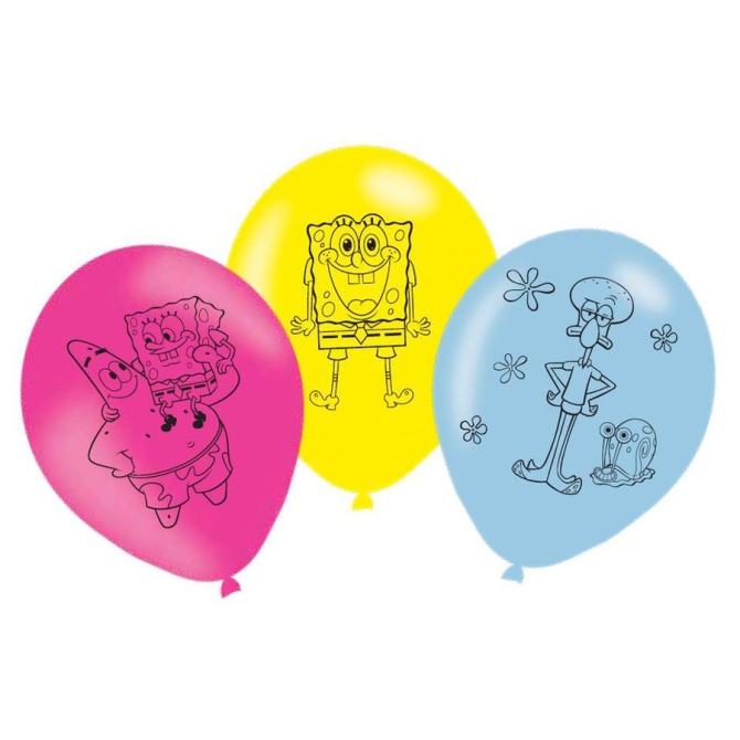 6 Palloncini Spongebob 