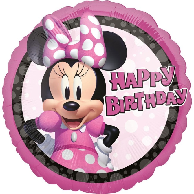 Palloncino piatto Minnie Happy Birthday 