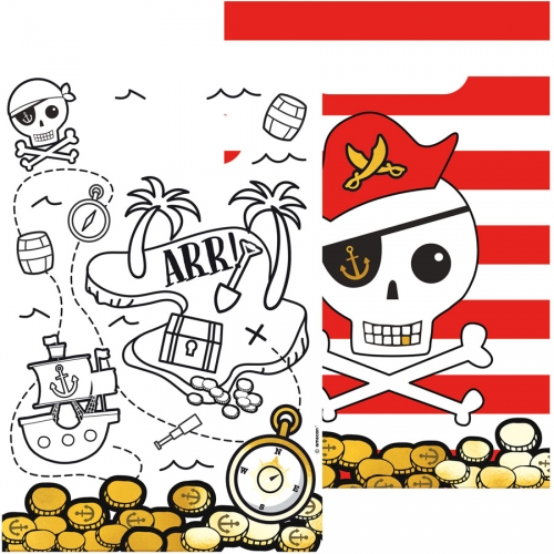 8 Sacchettini regalo Pirata 