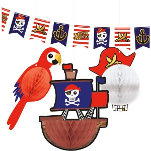 Kit decorazioni da appendere pirata