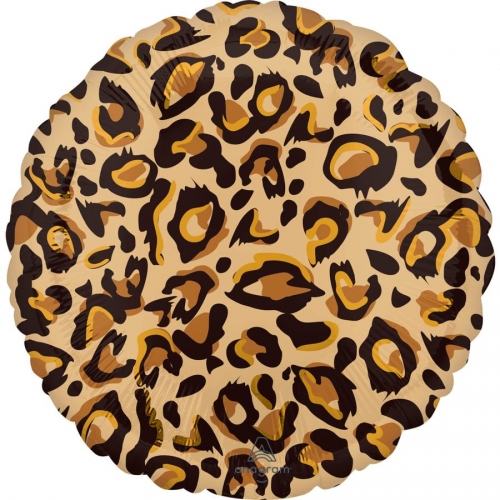 Palloncino sgonfio Leopardato Marrone/Giallo - Ø 43 cm 