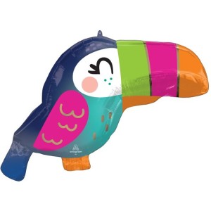 Palloncino gigante Tucano tropicale - 68 cm