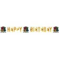 Contiene : 1 x Ghirlanda de lettere Happy Birthday Harry Potter Houses