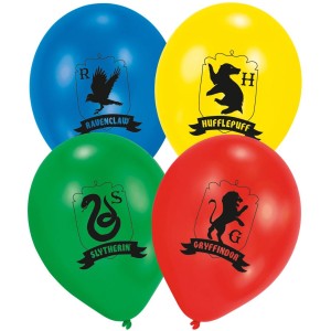 6 palloncini Harry Potter Houses