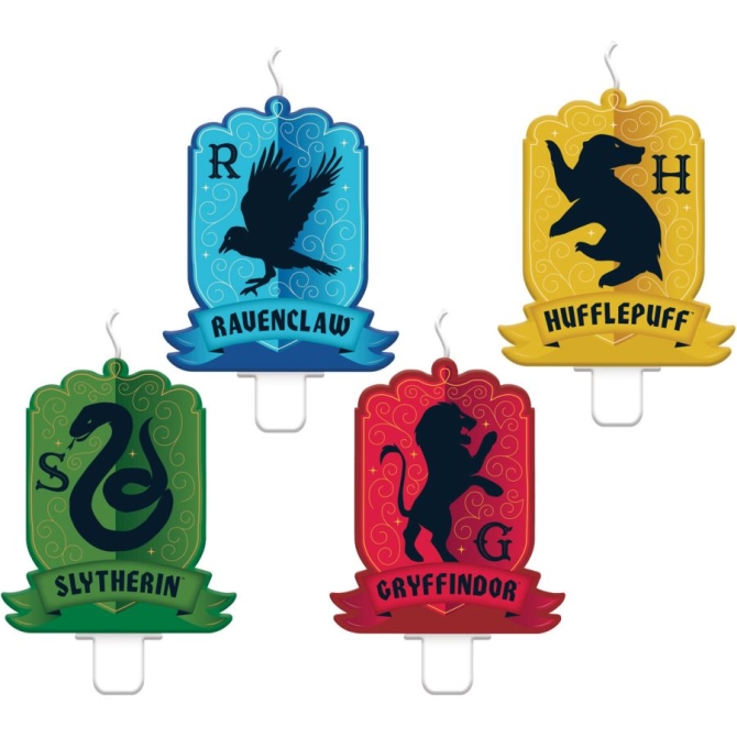 4 candele Harry Potter Houses 