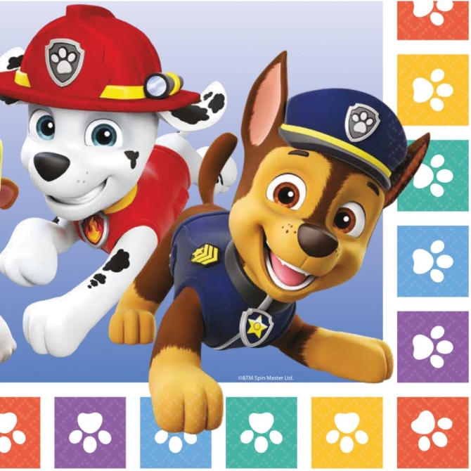 16 Tovaglioli Paw Patrol 