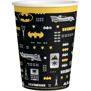 8 Bicchieri Batman Round