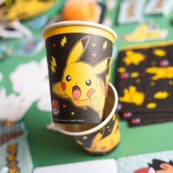 8 bicchieri Pokemon Pikachu. n1