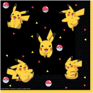 16 tovaglioli Pokemon Pikachu