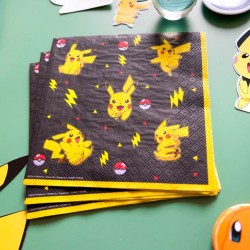 16 tovaglioli Pokemon Pikachu. n1
