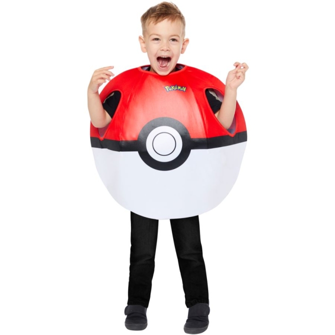Costume da Pokmon Pokball - Taglia 3-7 anni 
