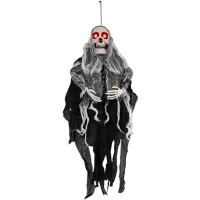 Fantasma animato appeso nero - 80 cm