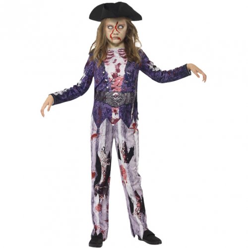 Costume Zombie Pirata Ragazza 