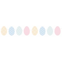 Ghirlanda uova di Pasqua pastello (1, 60 m). n°1