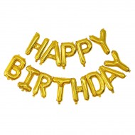 Palloncino Happy Birthday Oro (305 cm)