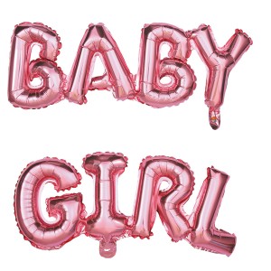 Palloncino Lettere BABY GIRL (118 cm)
