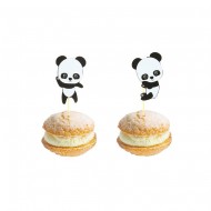 10 Stecchini decorativi - Baby Panda
