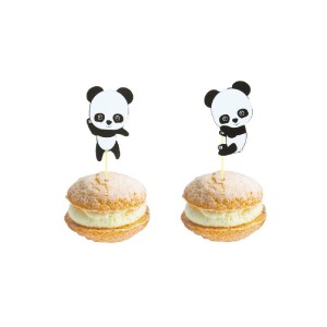 10 Stecchini decorativi - Baby Panda