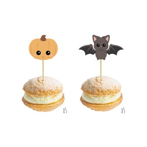 10 Stecchini decorativi Cocktail - Sweety Halloween