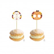 10 Stecchini decorativi Cocktail - Dia De Los Muertos