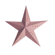 Lanterna a stella rosa pastello - 60 cm