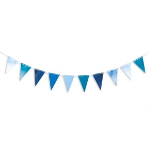 Ghirlanda bandierine blu - 3 m