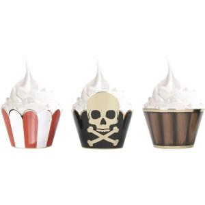 6 Pirottini per Cupcakes - Pirata