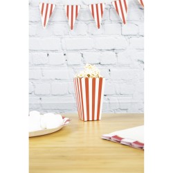 8 Scatole per Popcorn Rosso / Bianco / Oro. n2
